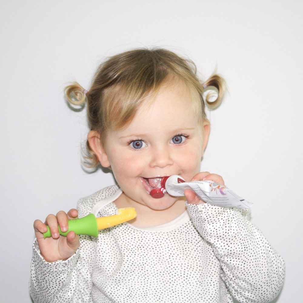 紐西蘭 HaaKaa - 我愛吃玉米固齒器/牙刷