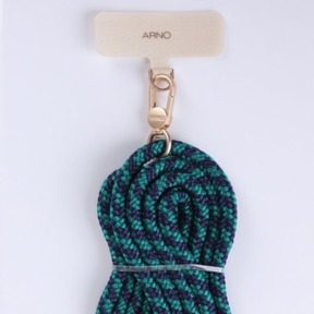 【韓國ARNO】ANY 扣環夾片+可拆式長背帶掛繩組- 倫敦綠London Green