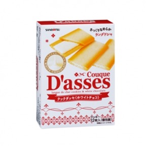 三立D'asses薄燒-白巧克力 12枚入/盒